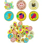ASTLLY 48 Pack Recognition Pins Employee of The Month Bulk Employee Appreciation Lapel Pin Employee Enamel Pins Recognition Encouragement Pins Team Award Pin for Backpacks Caps 0.78in