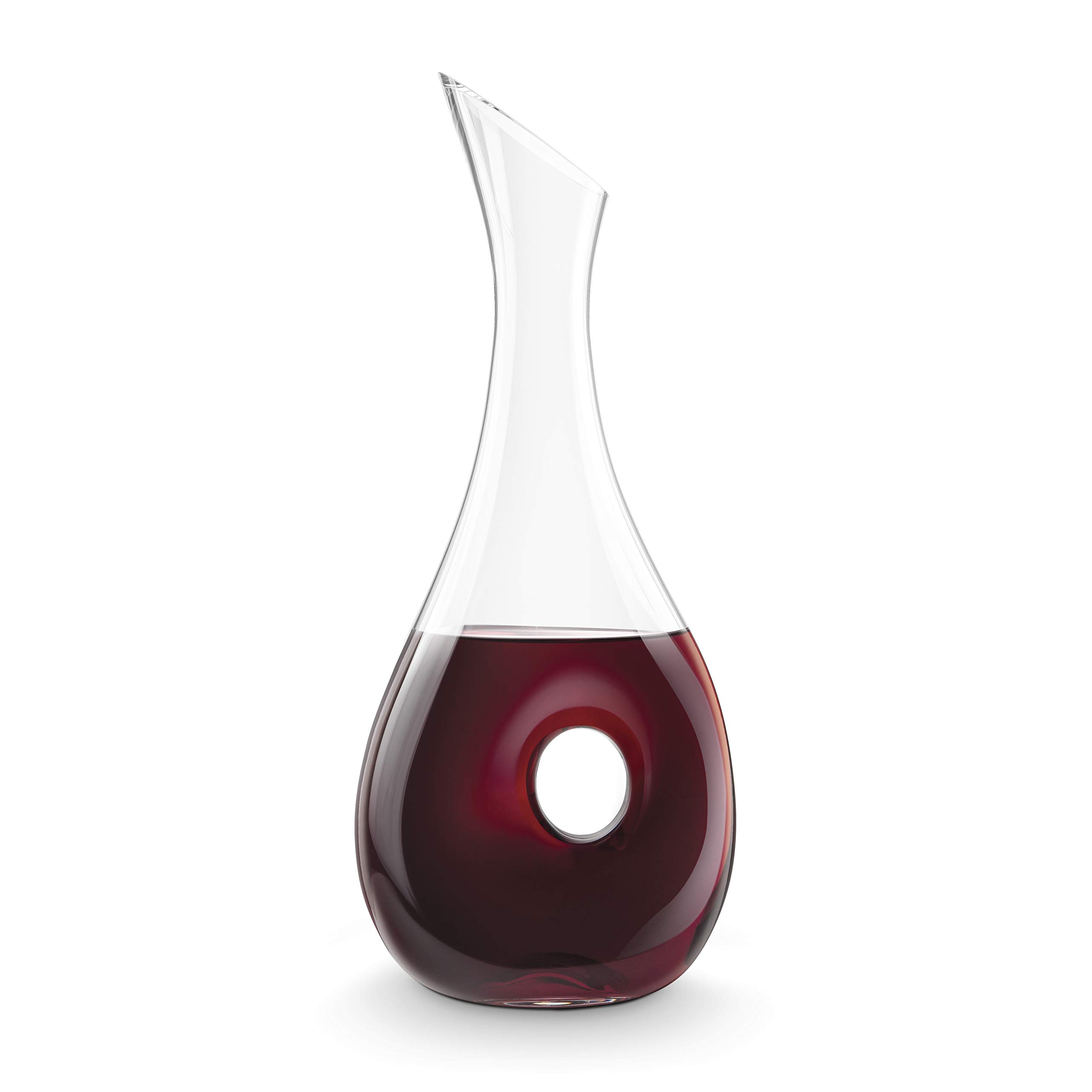 Final Touch LACUNA 100% Lead-free Crystal Wine Decanter Made with DuraSHIELD Titanium Reinforced for Increased Durability Tall - 1 Litre Capacity
