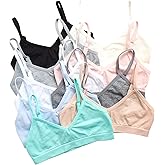 Sweet & Sassy Girls Seamless Training Bra Cami Training Bra Stretch Performance Seamless Bra 9 Pack