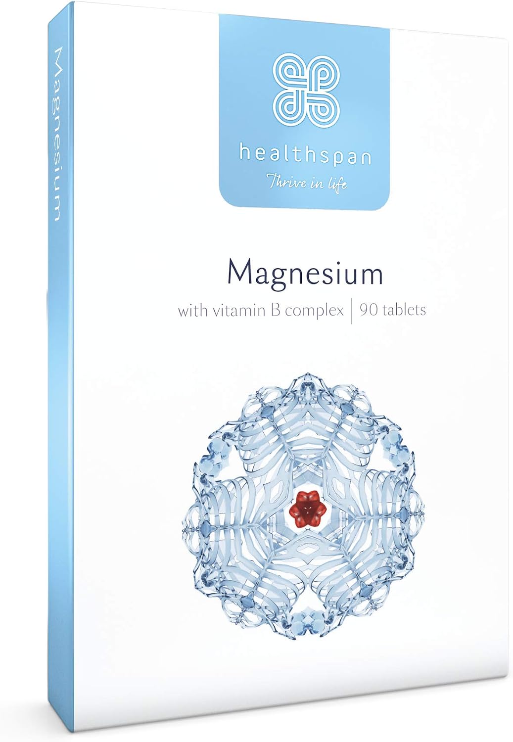 Healthspan Magnesium 375mg, 90 count (Pack of 1)