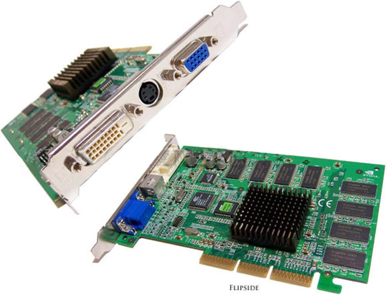 NVIDIA - Nvidia GeForce2 Rev:1.0A 64MB MX400 AGP Card MS-8837 VGA-DVI-TV Out Video Card