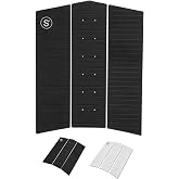 SYMPL Surfboard Traction Pad &bull; 3 Piece Deck Pad for Surfing, Skimboarding &bull; Maximum Grip &bull; 3M Adhesive &bull; Fits Surfboards, Skimboard, Longboard, Fish