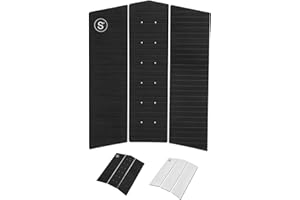 SYMPL Surfboard Front Traction Pad • 3 pc Front Grip • Surfboard, Skimboard, Longboard Deck • Maximum Grip Stomp Pad • 3M Adhesive • Fits Surf, Skim Board, Long Deck, Wakesurf, Fish Boards