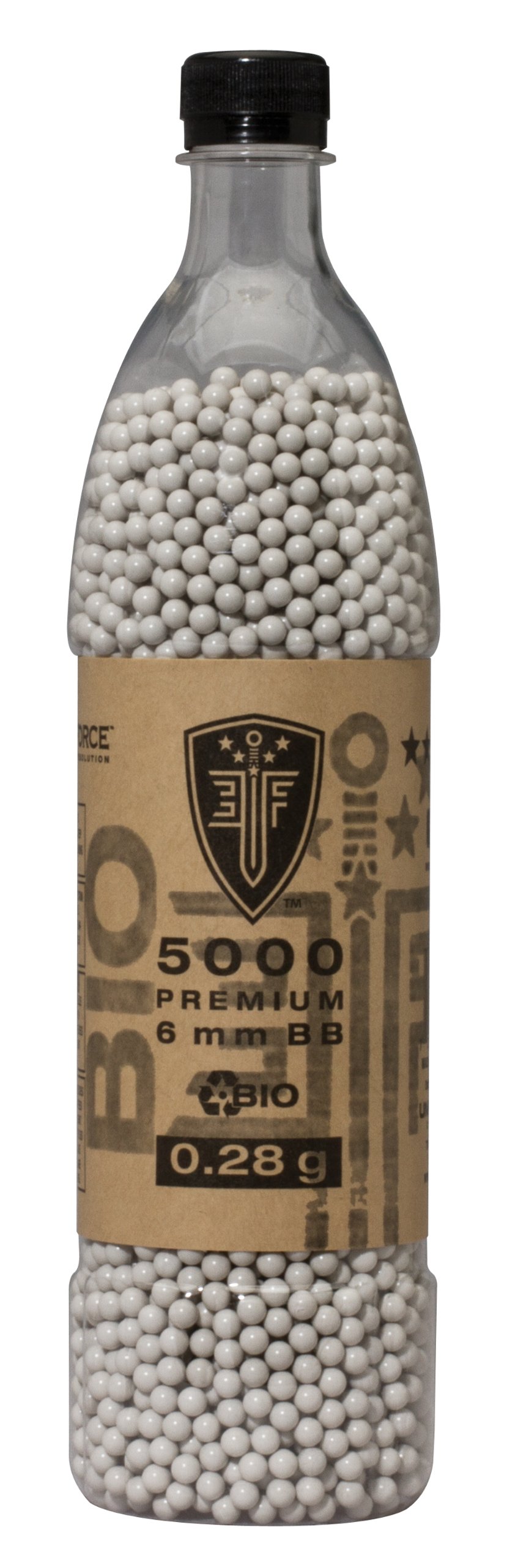 Elite Force Premium Biodegradable 6mm Airsoft BBS Ammo.25 Gram, 2700