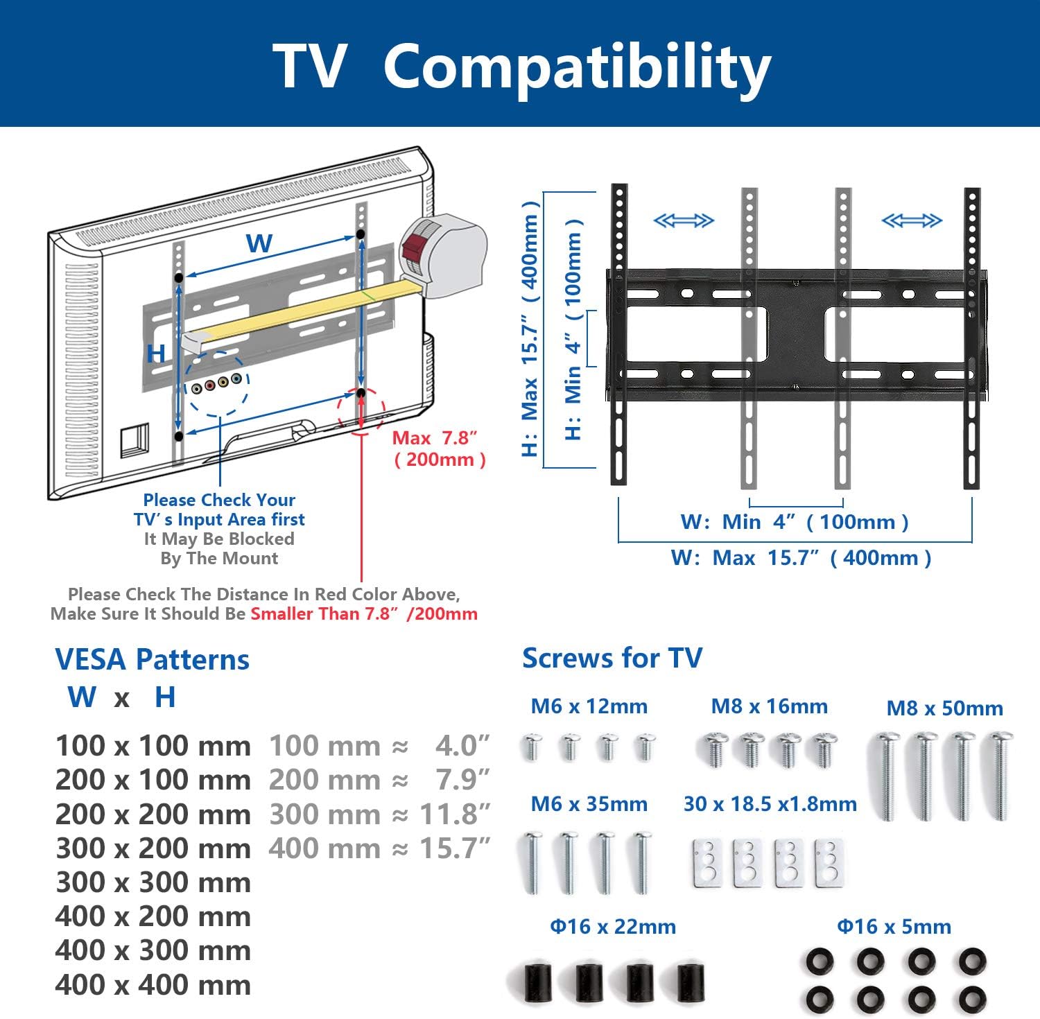 Universal TV Stand Base Table Top TV Stand Swivel Mount for Most 27-55 inch LCD LED TVs, Height Adjustable TV Mount Stand with Black Tempered Glass Base and Cable Management, VESA 400x400mm: Furniture & Decor