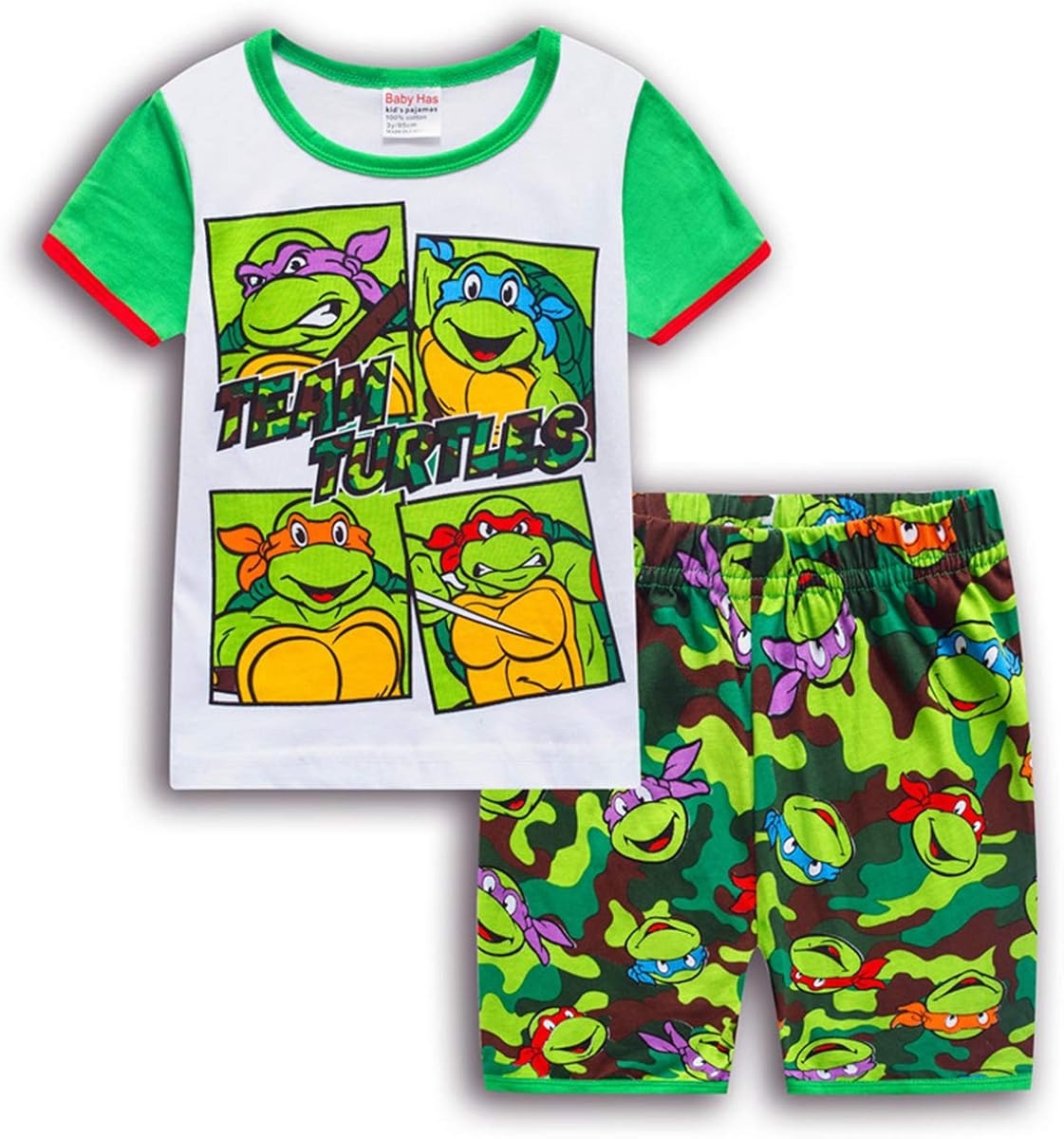 Best Boys 6T Ninja Turtle Feetie Pajamas