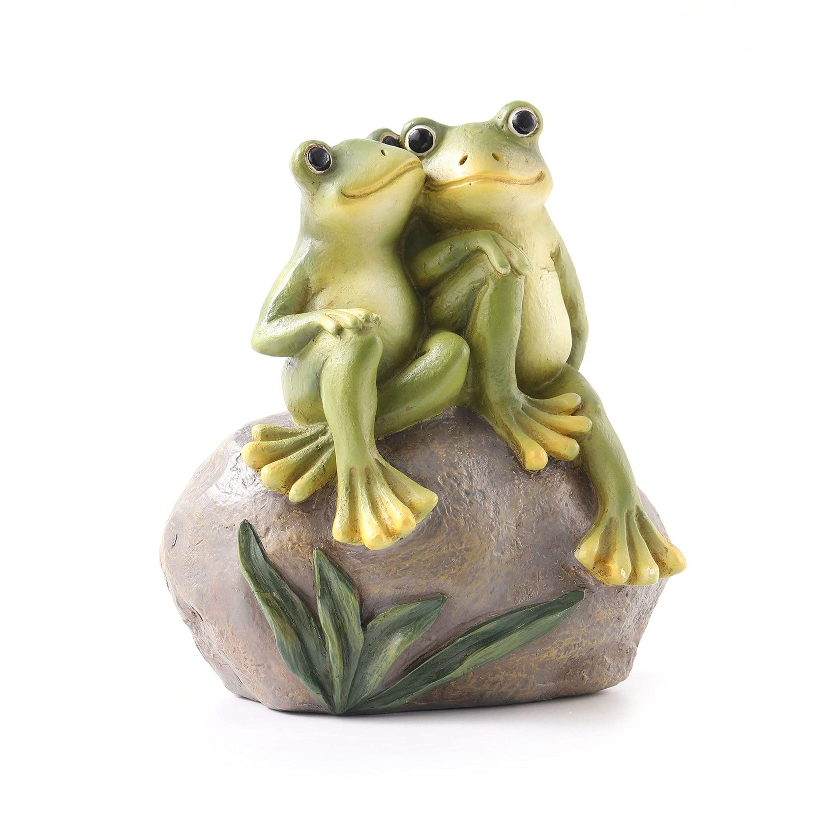MDYBF Frog decoration garden frogs couple statues romantic resin animal figurine frog outdoor stuff lawn accessories