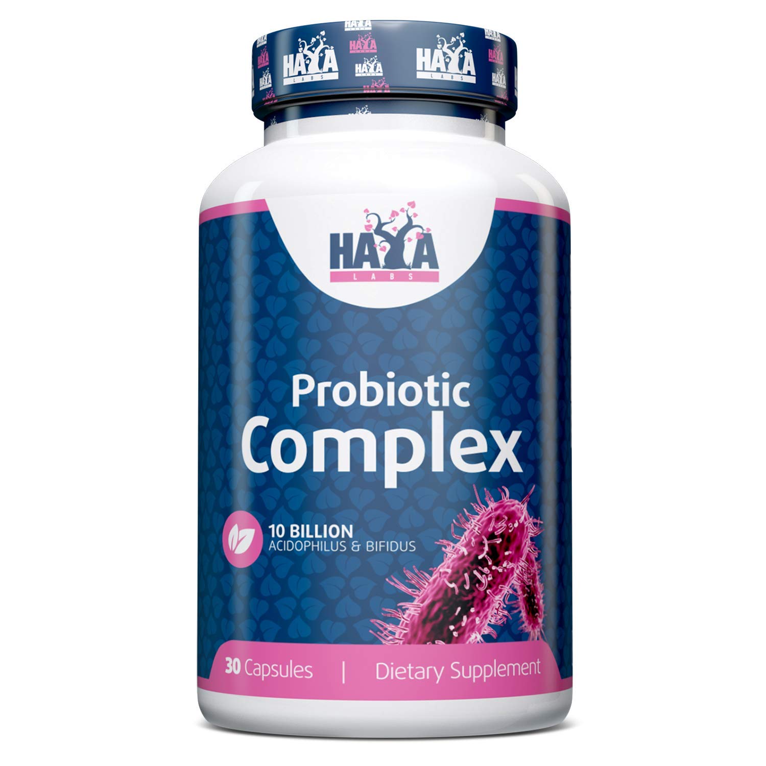 HAYA LABS 10 Billion Acidophilus and Bifidus Probiotic Complex 30Capsules