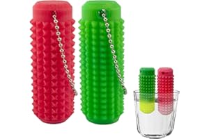 DEIVIKO 2PCS Little Ouchies Pain Fidget, Pocket Mini Fidget Toy for Adults, Pain Stim Fidget, 3D Printed Venting Key Pendant, Spiky Grippie Stim Keychain Color-Changing (30℃), Novelty Gifts for Friends