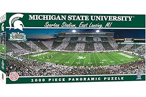 MasterPieces - 1000 Piece Jigsaw Puzzle, NCAA Oklahoma Sooners, Panoramic Football Stadium View, Fun for Adults and Family, 13"x39"