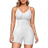 Nebility Shapewear Bodysuit for Women Tummy Control Body Suit Seamless Full Body Shaper Mid Thigh Shorts