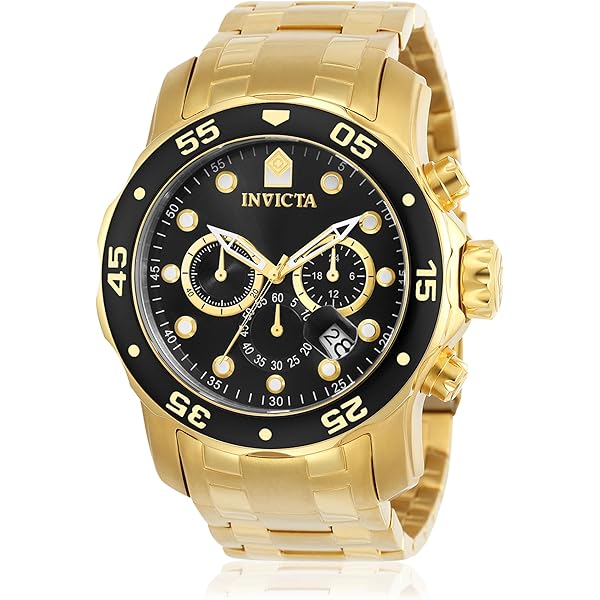 インビクタ　クロノグラフ 時計 ゴールド シルバー Amazon.com: Invicta Men's Pro Diver Quartz Watch with Stainless
