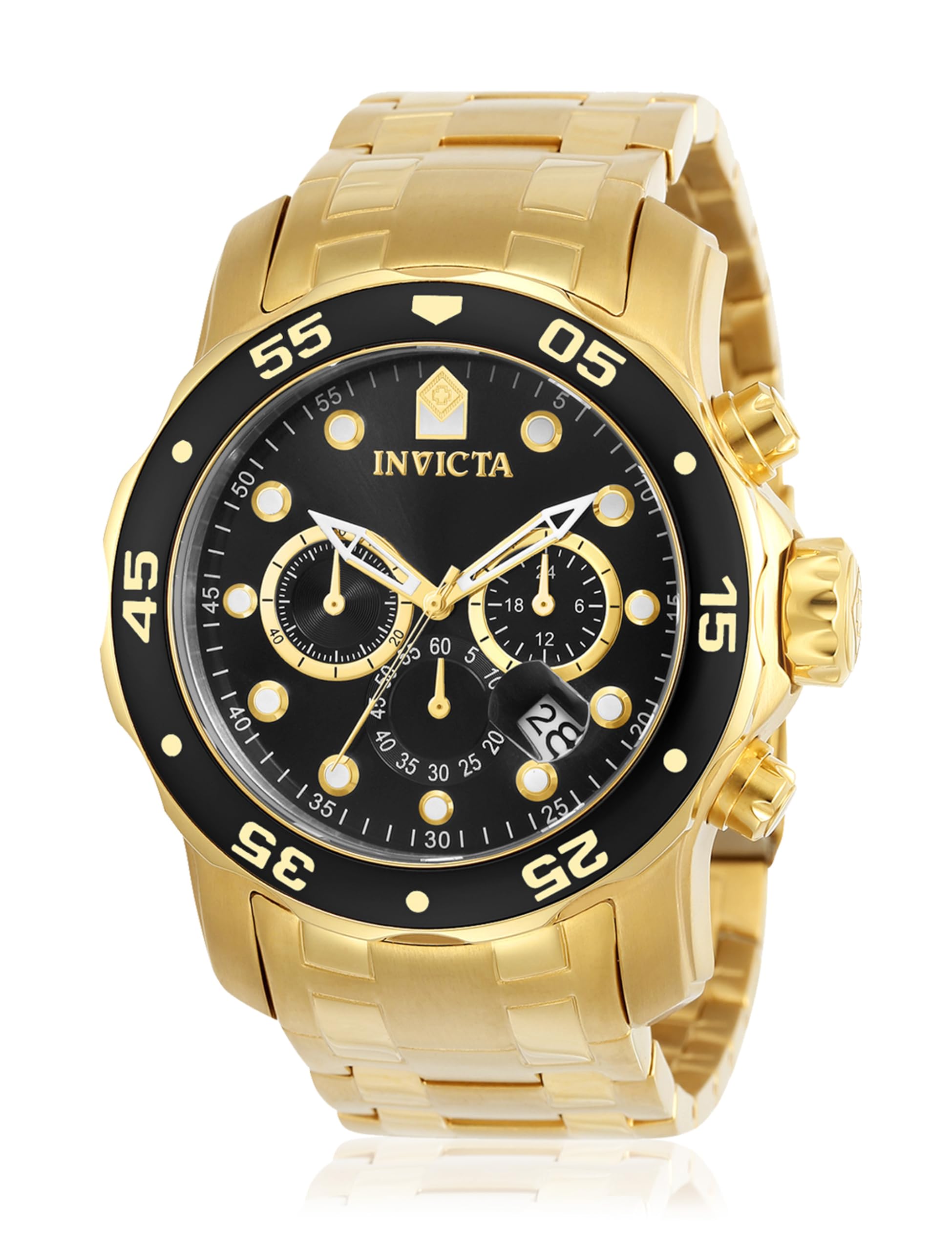 Invicta Pro Diver - SCUBA 0072 Men's Watch - Waterproof - Analogue - Quartz Movement - stainless steel with black dial - 48mm — image 1