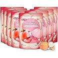 Peelable Gummy Candy Intense Peach Fruit Chewy Gummy Snack Low Sugar & Calorie, Healthy Snacks For Kids & Adults – Individual Soft & Chewy Candy Snacks (Pack of 8, 3.17OZ, Peach)