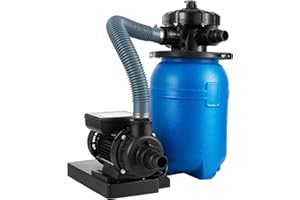 ZBPRESS 10" Sand Filter 1/3HP Pool Pump,2640 GPH High-Flow,Sand Filter Pump for Above Ground Pool,for Pools Up to 10000 Gallons