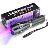 DARKBEAM UV 365nm and 395nm Light Wood's lamp Blacklight Ultraviolet Flashlight LED Portable Mini Handheld Torch, Detector fo