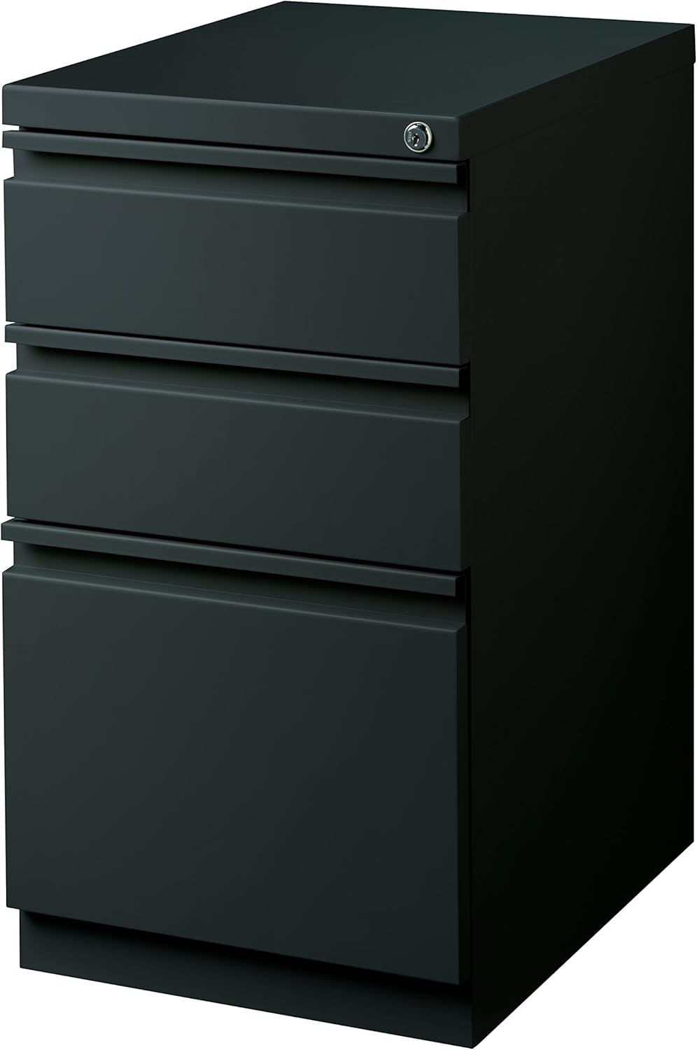 Hirsh Industries 20" Deep Box-Box-File Mobile Pedestal in Charcoal: Home & Kitchen