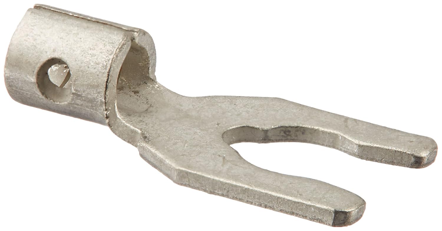 Uninsulated Spade Terminal with Locking Spade, 1614 Wire Size, 8" Stud