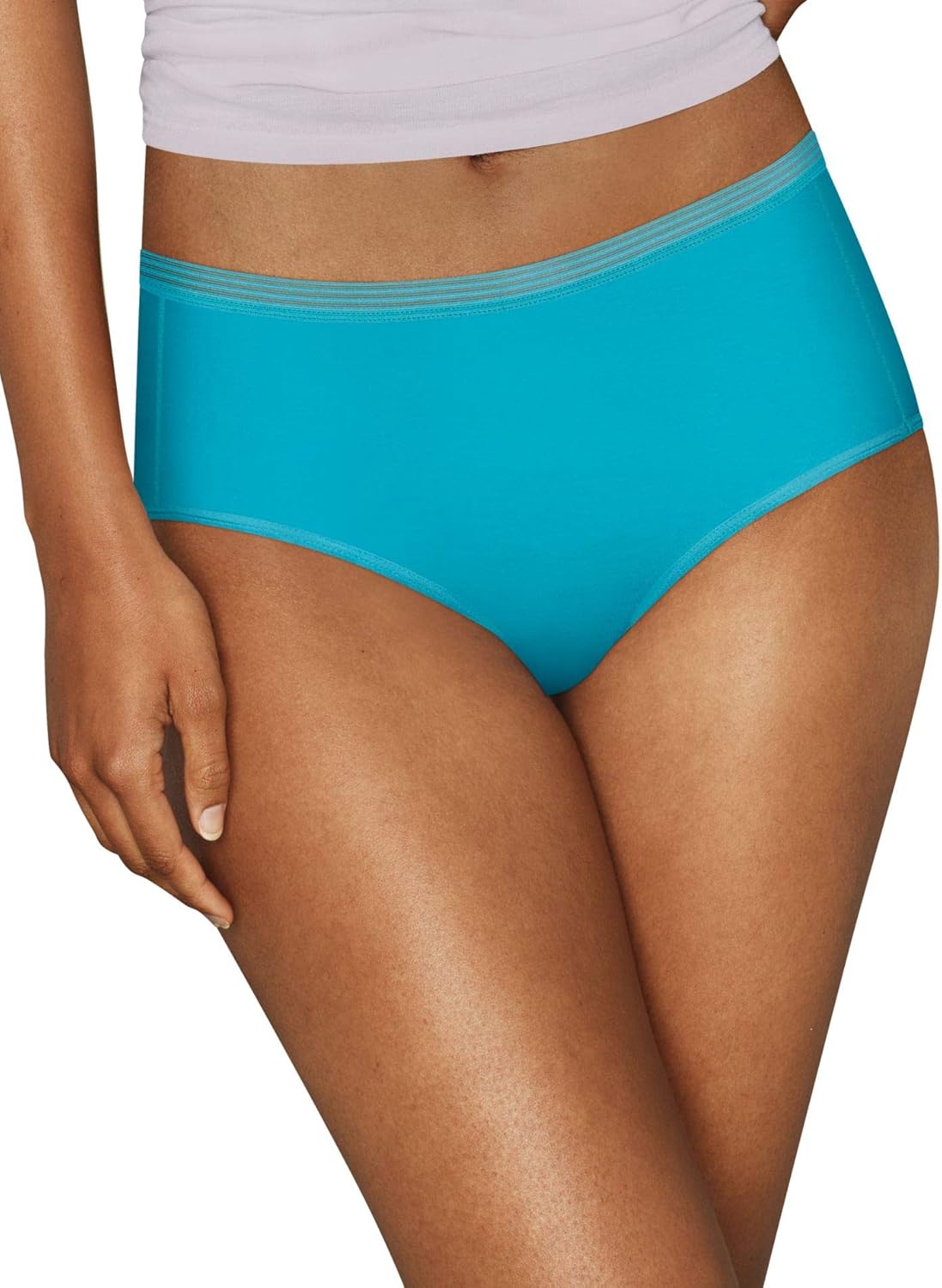 Hanes Womens Signature Microfiber Breathe Briefs 6Pack, 6, Assorted