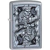 Zippo Steampunk King Spade Street Chrome Pocket Lighter, One Size (29877)