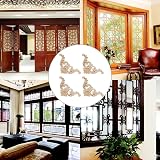 4 Pcs Wood Carving Decal Corner Applique Unpainted Door Cabinet Window Home view 7