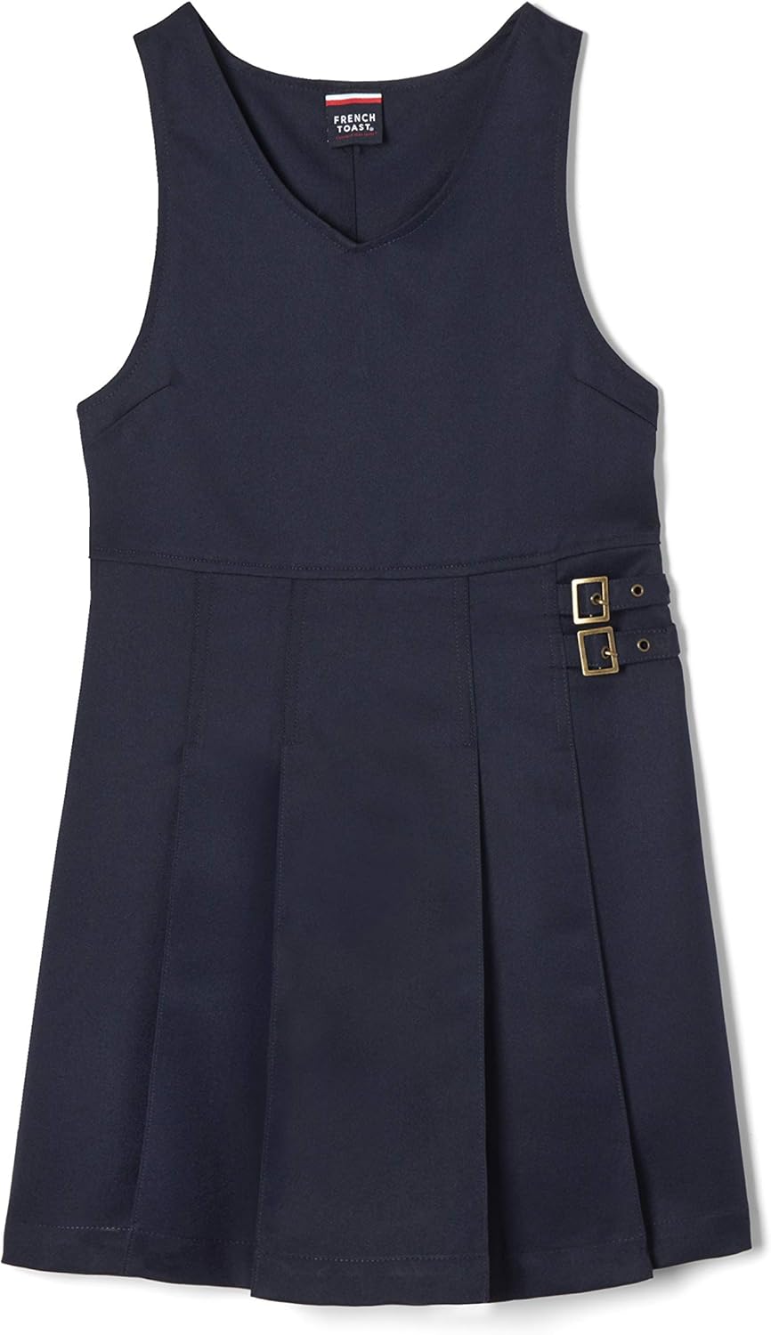 French Toast Girls' Double Buckle Tab Jumper: Clothing