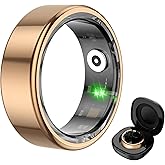COLMI R02 Sports Tracking Smart Ring, Multiple Sports Modes, Record time, Steps, Calories, Suitable for Men and Women, Heart Rate, Blood Oxygen, Sleep, with Charging Compartment. (Rose Gold, #8)