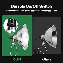 VIVOSUN Clamp Lamp Light with Detachable 8.5 Inch