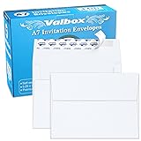 ValBox 5x7 Envelopes for Invitation 100 Qty A7