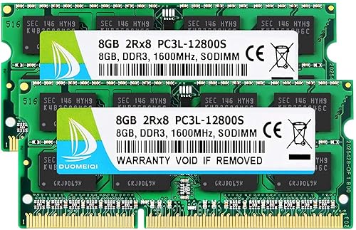DUOMEIQI DDR3 RAM 16GB Kit(2x8GB) DDR3L/DDR3 1600MHz (DDR3L-1600 - Main Image
