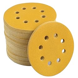 Aiyard 5-Inch 8-Hole Hook and Loop Sanding Discs