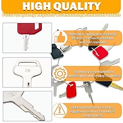 11 Heavy Equipment Master Keys Construct Machine