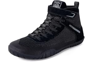 SISTTKE Womens Wrestling Shoes Boxing Shoes Zero Drop Sole
