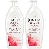 Jergens Original Scent Dry Skin Lotion, Body and Hand Moisturizer for Long Lasting Skin Hydration, with HYDRALUCENCE blend an