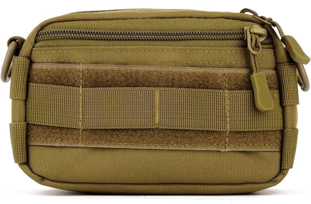 Huntvp Molle Pouch Tactical Pack Crossbody Messenger Bag Waist Bum Bag Belt for Outdoors Hiking Camping