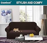 Granbest Premium Water Repellent 3 Seater Sofa Cover Chocolate view 2
