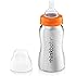 thinkbaby Stainless Steel Baby Bottle, Silver, 9 Ounce