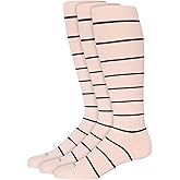 Comrad Nylon Knee High Socks - 15-20mmHg Graduated Compression Socks - Soft & Breathable Support Unisex Socks