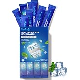 MySmile Mouthwash Alcohol Free, Mouth Wash for Adults, Travel Mouthwash, Oral Rinse Helps Kill 99% of Bad Breath Germs, Prevents Cavities, Fluoride Free, Fresh Mint, 30 Uses