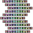 Treedix 10x10 WS2812B 5050 RGB LED Light Stick Matrix Individually Addressable 10 Bit RGB LEDs with Integrated Driver Board DC 5V Compatible with Arduino and Raspberry Pi