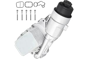 AUTSURLES Replace 11428585235 11428511391 Aluminum Engine Oil Cooler Filter Housing Assembly Kit for 2014-2020 BMW i8 X1 X2 1.5L 2L，for Mini Cooper Clubman Countryman 1.5L 1.6L 2L