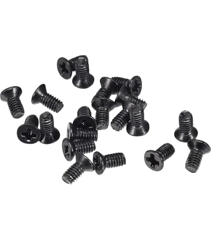 Uxcell M2 X 7mm Phillips Flat Head Screws – 150-Pack, Black Carburization + Zinc Plated, For Laptops, PCs, Fans, Audio Gear