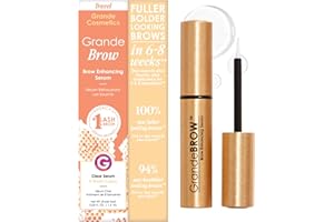 Grande Cosmetics GrandeBROW Brow Enhancing Serum For Fuller, Bolder, Looking Eyebrows - Brow Serum With Vitamins, Peptides, Antioxidants, Amino Acids, Cruelty-Free