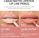 OKAQEE 2PCS Lip Liner Lipstick Set Waterproof Matte Pigment Makeup Kit 09 view 3