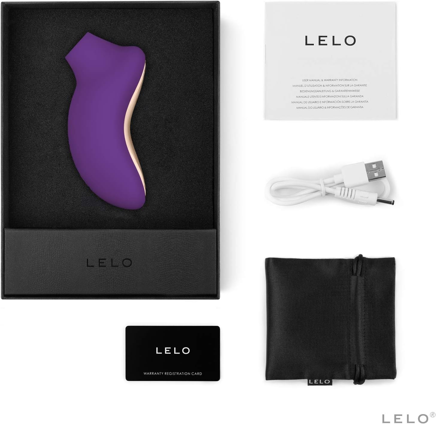 LELO SONA 2 Sonic Waves Massager Purple, Waterproof Oral Stimulator for Deeper Satisfaction - Image 5