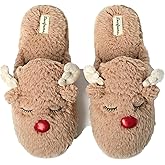 Dearfoams Matching Family Holiday Christmas Reindeer & Turkey Scuff
