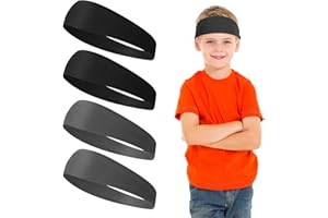 SIBBA 4 Pcs Football Sports Fan Headband Basketball Hair Bands Baseball Gear Gym Workout Sweatbands Running Yoga Athletic Bandana