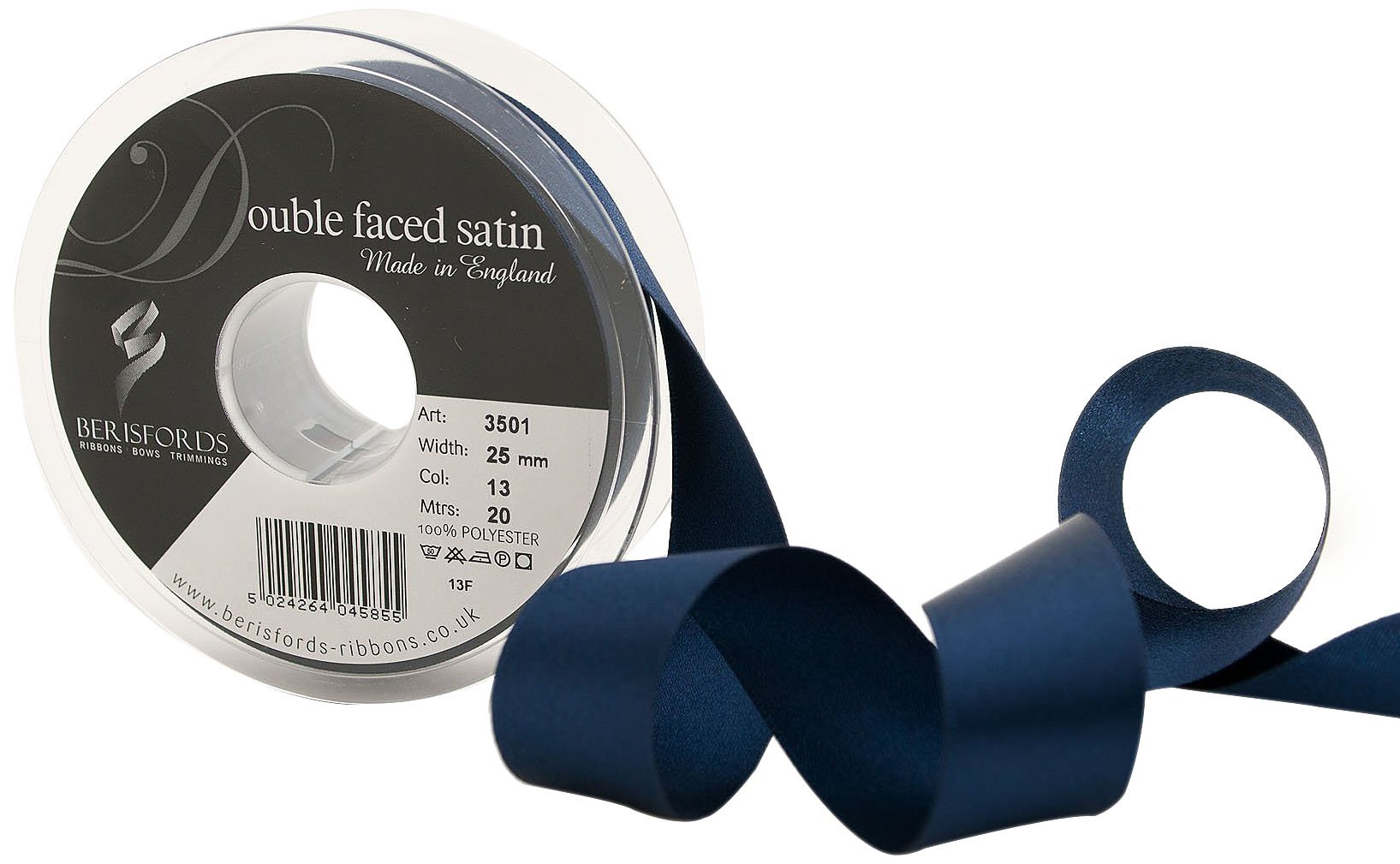 Berisfords Ribbon, 13 Navy, 20 m — image 1