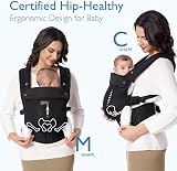 Momcozy Baby Carrier 3-24M Air Mesh Black 64-127cm Waist 3.2-20kg view 6