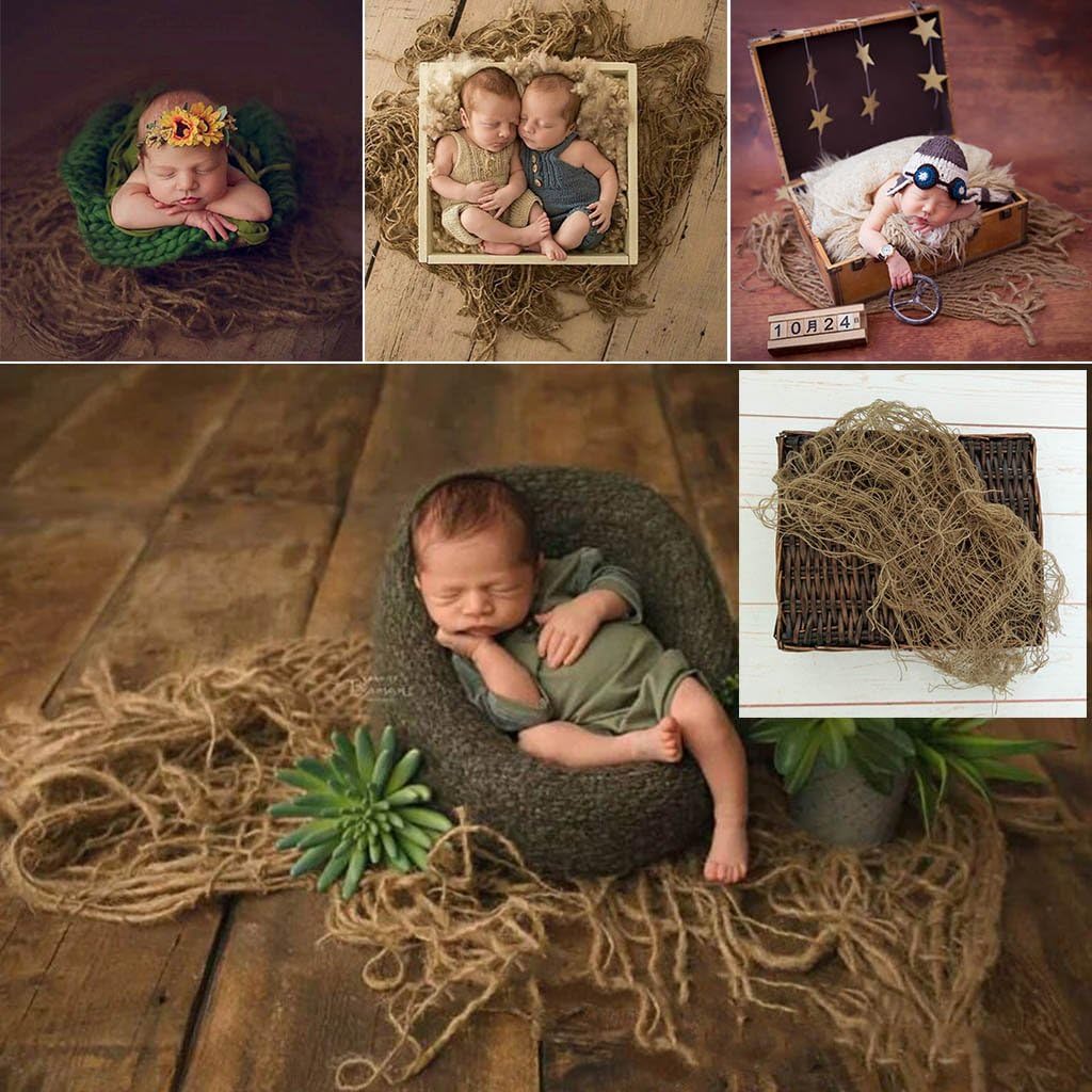 Abicial Newborn Baby Girl Boy Photography Prop, Fashion Newborn Baby Photo Backdrop Blanket, Photography Prop Photo Set Gift